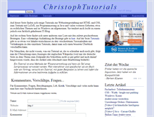 Tablet Screenshot of christophtutorials.de